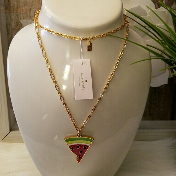 Kate spade watermelon long pendant necklace - Picture 2 of 5
